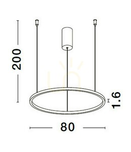 Lampa Wisząca TOLUCA Luces Exclusivas LE42787 small 2