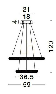 Lampa Wisząca AMECA Luces Exclusivas LE42818 3 Lampa Wisząca AMECA Luces Exclusivas LE42818 small 3