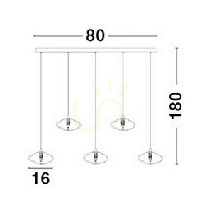 Lampa Wisząca NAYARIT Luces Exclusivas LE42902 2 Lampa Wisząca NAYARIT Luces Exclusivas LE42902 small 2