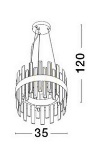 Lampa Wisząca CHOLULA Luces Exclusivas LE42907 2 Lampa Wisząca CHOLULA Luces Exclusivas LE42907 small 2