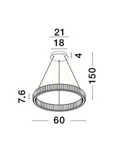 Lampa Wisząca BAUTA Luces Exclusivas LE42915 small 1