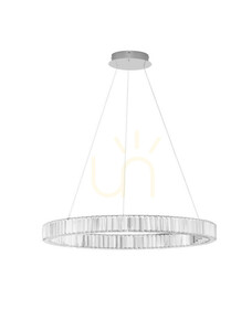 Lampa wisząca LED Luces Exclusivas BAUTA LE42916, chrom i kryształ, 80 cm small 0