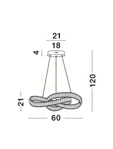 Lampa Wisząca SINALOA Luces Exclusivas LE42923 small 2