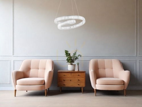 Sprawdź Lampa wisząca SINALOA Luces Exclusivas LE42924, kryształowa spirala LED Ø 60 cm, chrom