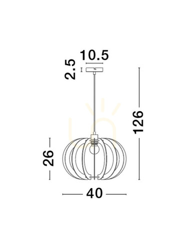 Sprawdź Lampa Wisząca NOGALES Luces Exclusivas LE42941