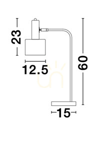 Lampa Stołowa FRESNILLO Luces Exclusivas LE42971 small 3