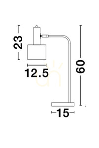 Lampa Stołowa FRESNILLO Luces Exclusivas LE42972 3 Lampa Stołowa FRESNILLO Luces Exclusivas LE42972 small 3