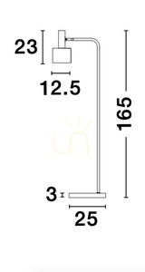 Lampa Podłogowa FRESNILLO Luces Exclusivas LE42973 small 3