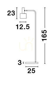 Lampa Podłogowa FRESNILLO Luces Exclusivas LE42974 small 3
