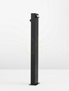 Słupek ogrodowy Luces Exclusivas Monclova LE71480 czarny, LED 9 W 3000 K, 571 lm, wys. 80 cm, IP65 small 1