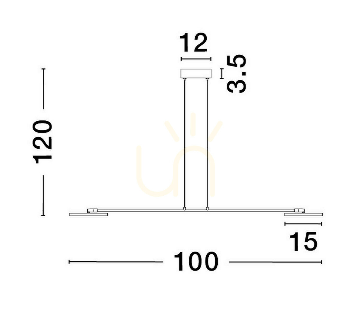 Wyświetl Lampa Wisząca ABOT Luces Exclusivas LE43207 Lampa Wisząca ABOT Luces Exclusivas LE43207