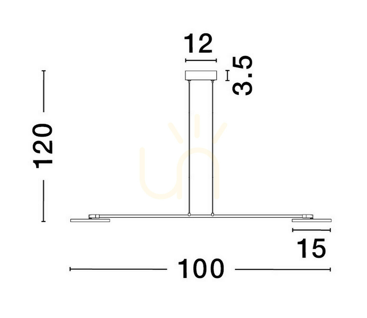 Wyświetl Lampa Wisząca ABOT Luces Exclusivas LE43210 Lampa Wisząca ABOT Luces Exclusivas LE43210