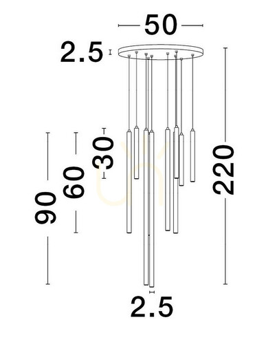 Sprawdź Lampa Wisząca TORREON Luces Exclusivas LE43238