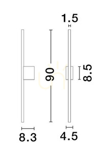 Kinkiet TUNJA Luces Exclusivas LE43243 small 2