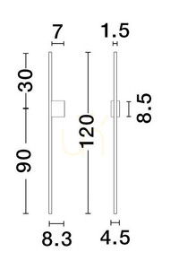 Kinkiet TUNJA Luces Exclusivas LE43245 1 Kinkiet TUNJA Luces Exclusivas LE43245 small 1