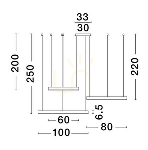 Lampa Wisząca DONDE Luces Exclusivas LE43264 small 1