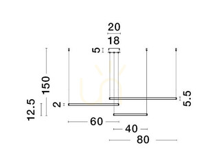 Lampa Wisząca ABAJO Luces Exclusivas LE43296 small 3