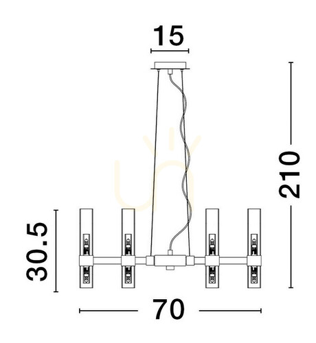 Sprawdź Lampa Wisząca ACUNA Luces Exclusivas LE43345