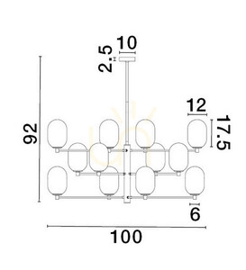 Lampa Wisząca BADESI Luces Exclusivas LE43353 small 2