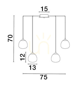 Lampa Wisząca ADOBE Luces Exclusivas LE43365 small 2