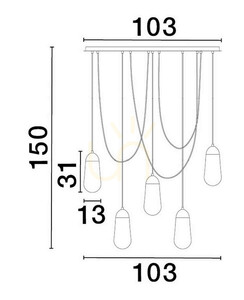 Lampa Wisząca BADEN Luces Exclusivas LE43373 2 Lampa Wisząca BADEN Luces Exclusivas LE43373 small 2