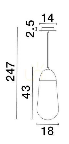 Sprawdź Lampa Wisząca BADEN Luces Exclusivas LE43374