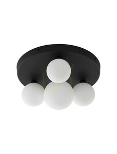 Plafon Luces Exclusivas BAILA czarny mat – 4x G9, Ø 28 cm, szklane kule, LE43378 small 0