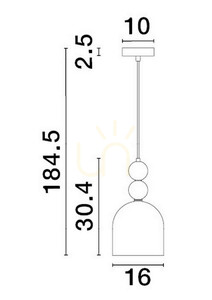 Lampa Wisząca BALAM Luces Exclusivas LE43396 small 1