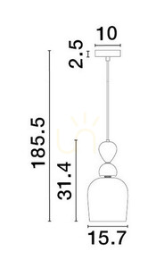 Lampa Wisząca BALAM Luces Exclusivas LE43397 2 Lampa Wisząca BALAM Luces Exclusivas LE43397 small 2