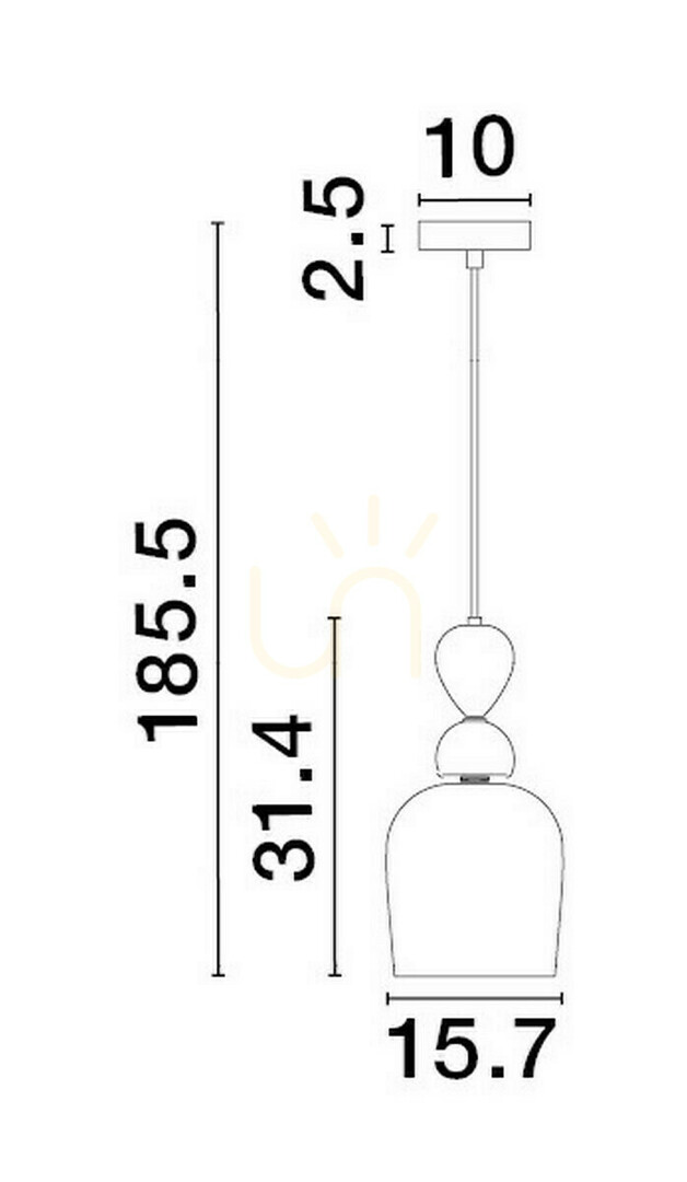 Obejrzyj Lampa Wisząca BALAM Luces Exclusivas LE43397 Lampa Wisząca BALAM Luces Exclusivas LE43397