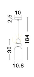Lampa Wisząca BALAM Luces Exclusivas LE43398 small 1