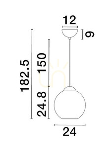 Lampa Wisząca BALMI Luces Exclusivas LE43414 small 2