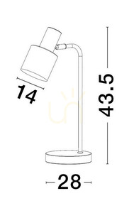 Lampa Stołowa FRESNILLO Luces Exclusivas LE43442 1 Lampa Stołowa FRESNILLO Luces Exclusivas LE43442 small 1