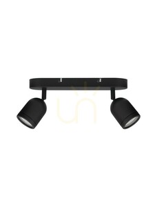 Kinkiet ACALAN Luces Exclusivas czarny 2x GU10 LE43449 small 2