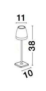Lampa Zewnętrzna Stojąca AGUITA Luces Exclusivas LE73560 small 1