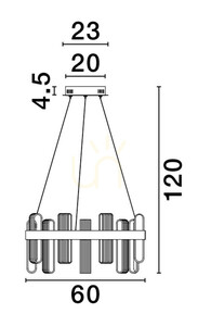 Lampa Wisząca BAJA Luces Exclusivas LE43483 2 Lampa Wisząca BAJA Luces Exclusivas LE43483 small 2