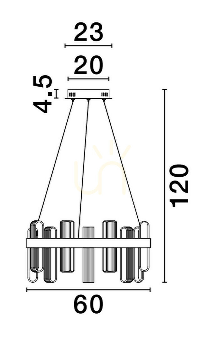 Obejrzyj Lampa Wisząca BAJA Luces Exclusivas LE43483 Lampa Wisząca BAJA Luces Exclusivas LE43483