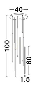 Lampa Wisząca BUGA Luces Exclusivas LE43486 3 Lampa Wisząca BUGA Luces Exclusivas LE43486 small 3