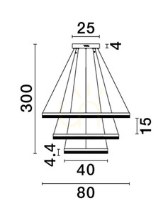 Lampa Wisząca ACACIO Luces Exclusivas LE43562 small 1
