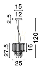 Lampa Wisząca ACATEN Luces Exclusivas LE43573 1 Lampa Wisząca ACATEN Luces Exclusivas LE43573 small 1