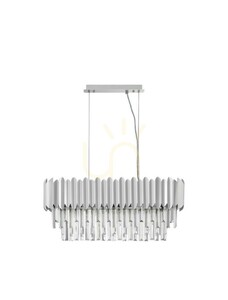 Lampa wisząca kryształowa ACATEN Luces Exclusivas LE43576 chrom 5×E14 70 cm small 0