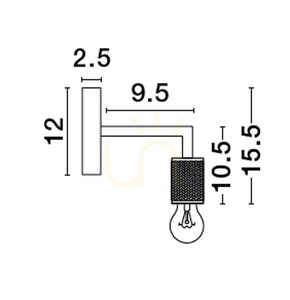 Kinkiet BAJIO Luces Exclusivas LE43608 2 Kinkiet BAJIO Luces Exclusivas LE43608 small 2