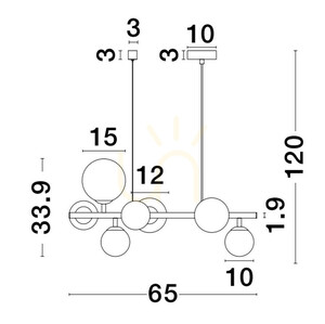 Lampa Wisząca PARLA Luces Exclusivas LE43673 1 Lampa Wisząca PARLA Luces Exclusivas LE43673 small 1