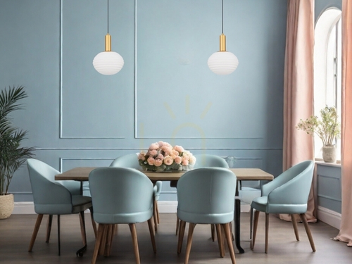 Sprawdź Lampa wisząca BALAJU Luces Exclusivas LE43678 złota, szklany klosz Ø24 cm E27