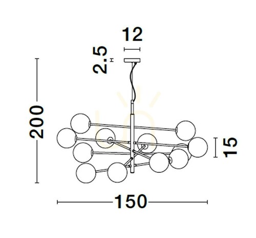 Sprawdź Lampa Wisząca PLATO Luces Exclusivas LE43689