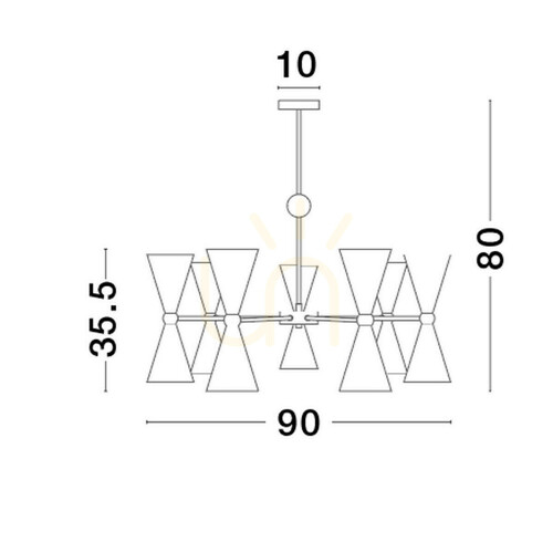 Sprawdź Lampa Wisząca BALSAS Luces Exclusivas LE43698