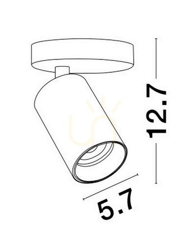 Sprawdź Reflektorek ścienno-sufitowy Luces Exclusivas COCOROTE LE43725, chrom i czarny, GU10