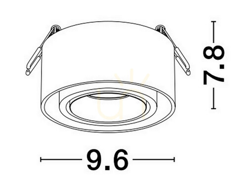 Sprawdź Biały spot sufitowy ACAMIEL Luces Exclusivas LE61616 GU10 10 W