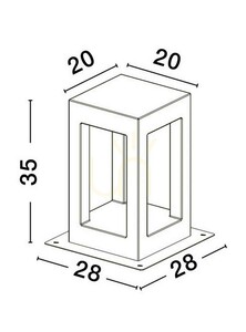 Słupek Oświetleniowy ABSALON Luces Exclusivas LE73571 small 4