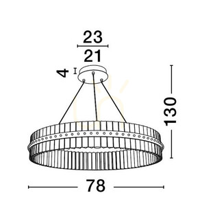 Lampa Wisząca MAYO Luces Exclusivas LE44225 small 3